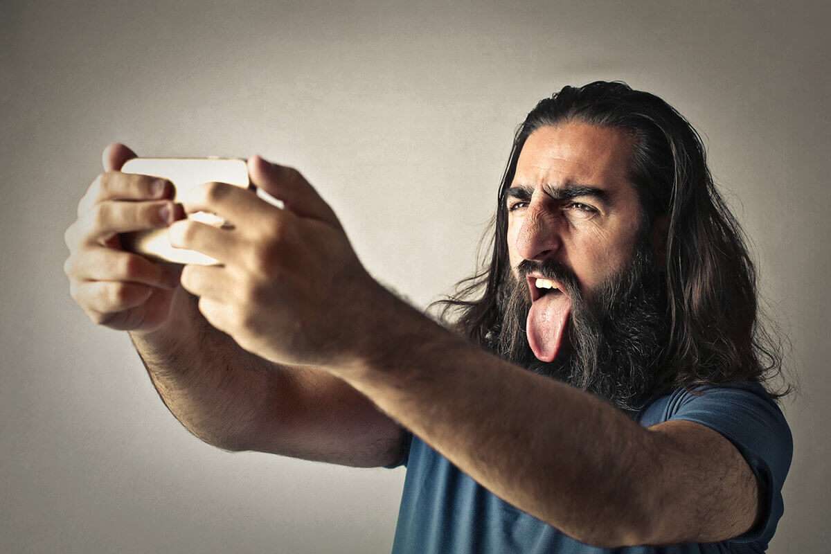 Paixão por selfies